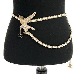 Rare chanel runway belt chain eagle